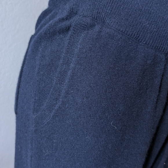 New Quince Women’s True Navy Mongolian Cashmere Straight Leg Pants Medium - Picture 2 of 7